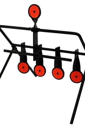 Buy Now - Birchwood Casey World of Targets Airgun Resetting Pellet Black Paddle Orange Target Steel Spinner