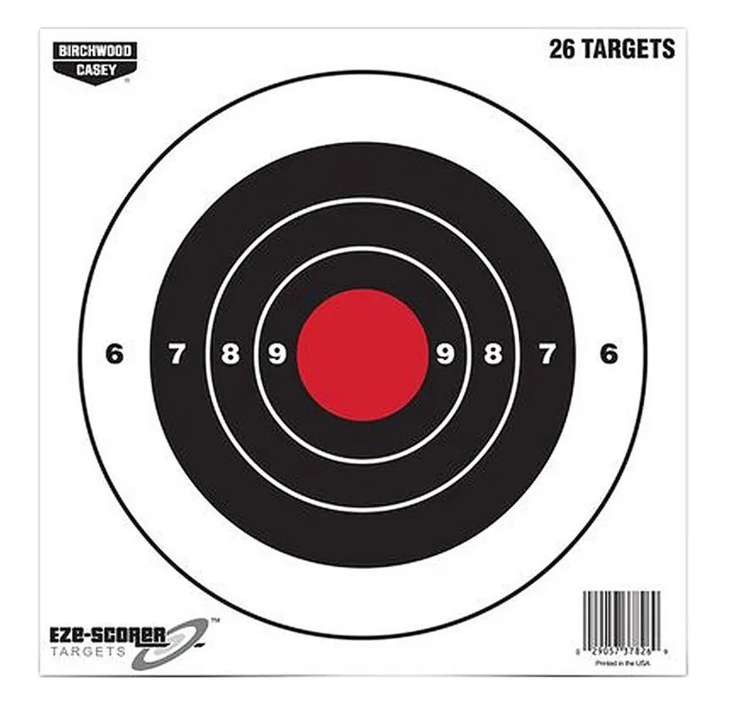 Birchwood Casey EZE-Scorer Bull's-Eye Bullseye Paper Target 8 inch | Brand New