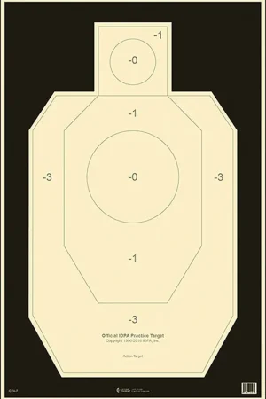 Action Target Military IDPA Silhouette Hanging Paper Target | Latest