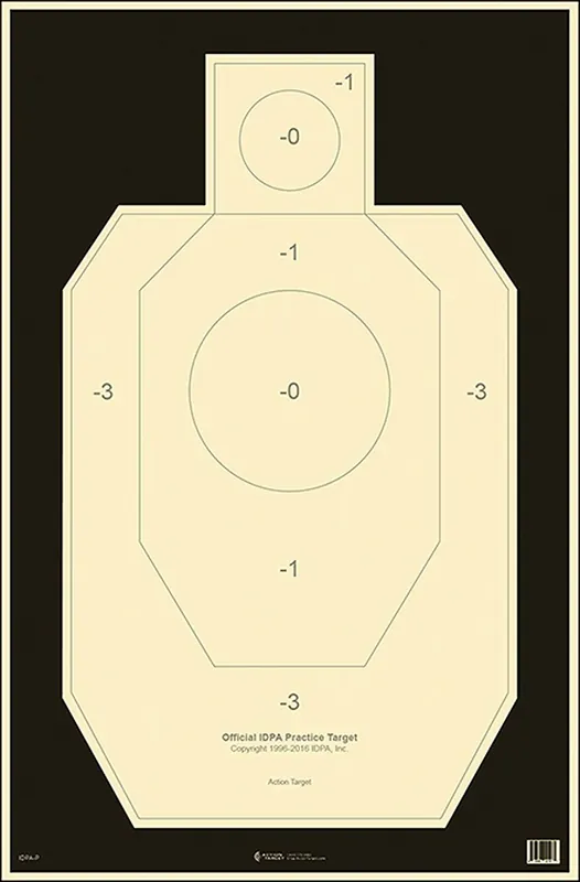 Action Target Military IDPA Silhouette Hanging Paper Target | Latest