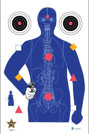 Premium Quality - Action Target SSO-99 Sarasota Sheriff’s Office Silhouette/Vitals