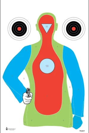 Action Target B-21E Fluorescent High Visibility Silhouette - Fast Delivery