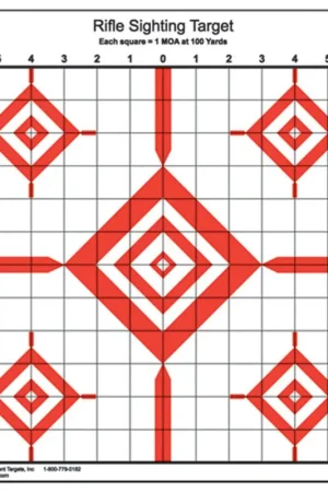 Action Target Advanced Rifle Sighting Diamond Paper Target | Popular Pick