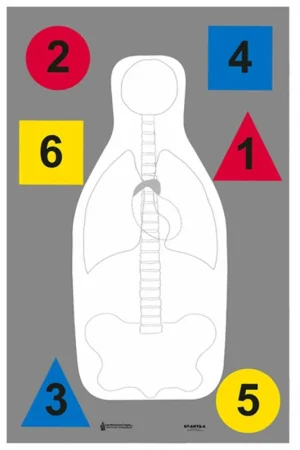 Action Target Multi-Purpose Anatomy and Command Silhouette Paper Target | Reliable Choice