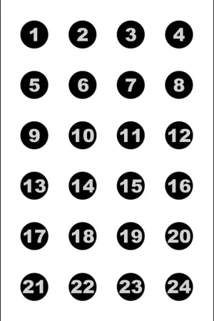 Action Target Military Command Training Circles 3in Numbered - Save Now