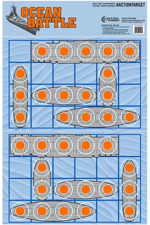 High Quality - Action Target Action Ocean Battle Hanging Paper Target 23x35 in