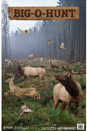 Action Target Big-O-Hunt Animals Hanging Paper Target - Secure Shopping
