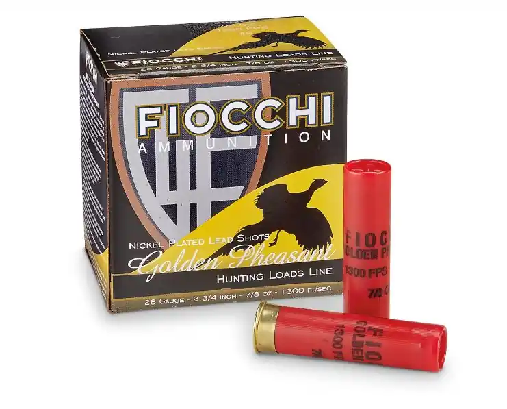 Price Cut | Fiocchi Golden Pheasant Nickel Plated Lead 7.5 Shot 28 Gauge