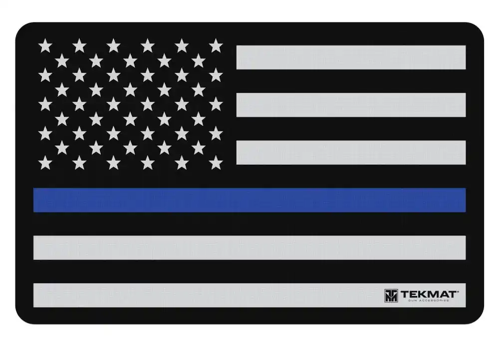 Reduced Price | TekMat TekMat Original Cleaning Mat Police Support Blue Line Flag