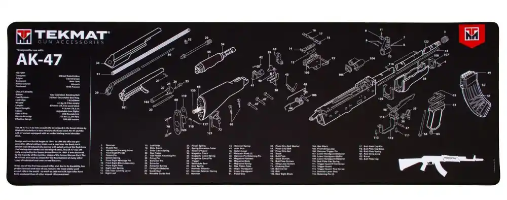 Hot Buy - TekMat Ultra Premium Cleaning Mat Ultra 44 AK-47 Parts Diagram
