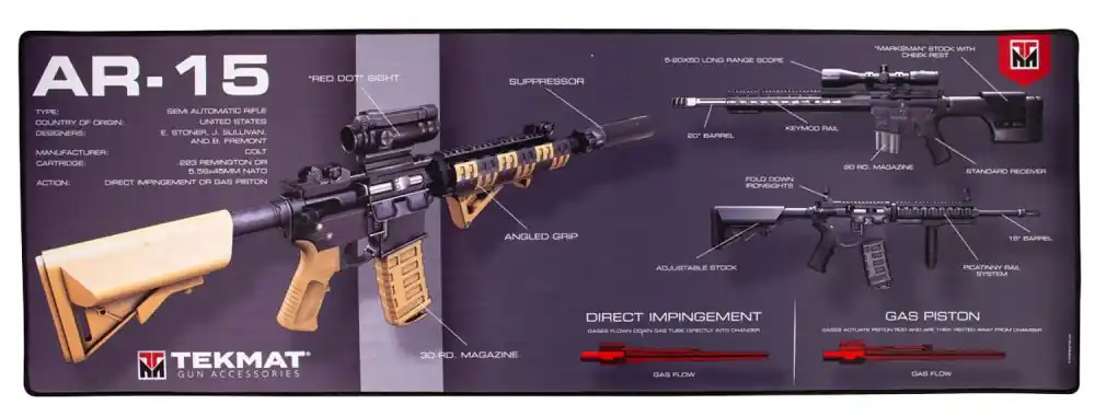 Limited Offer - TekMat Ultra 44 AR-15 Weapons Platform Design Cleaning Mat
