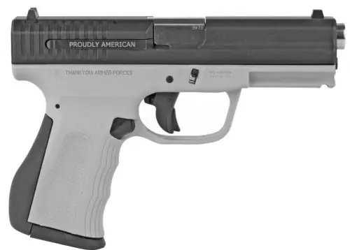 While Supplies Last | FMK Firearms 9C1 G2 Patriot 9mm Titanium Gray Frame with Black Slide Pistol