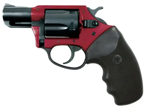 While Supplies Last | Charter Arms Undercover Lite Red/Black Grips .38 Special Stainless/Silver Revolver