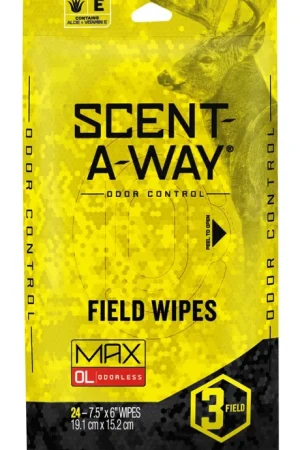 Hunters Specialties Scent-A-Way Max Field Wipes Odor Eliminator | Latest Arrival