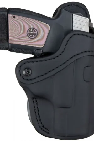 1791 Gunleather BH2.1 Optic Ready Leather OWB Holster for Glock 17 S&W Shield Springfield XD9 Black | Ready to Order