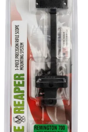 Easy Checkout | DNZ Products Game Reaper Remington 700 Long Action 30mm Low 1-Piece Game Reaper Matte Black