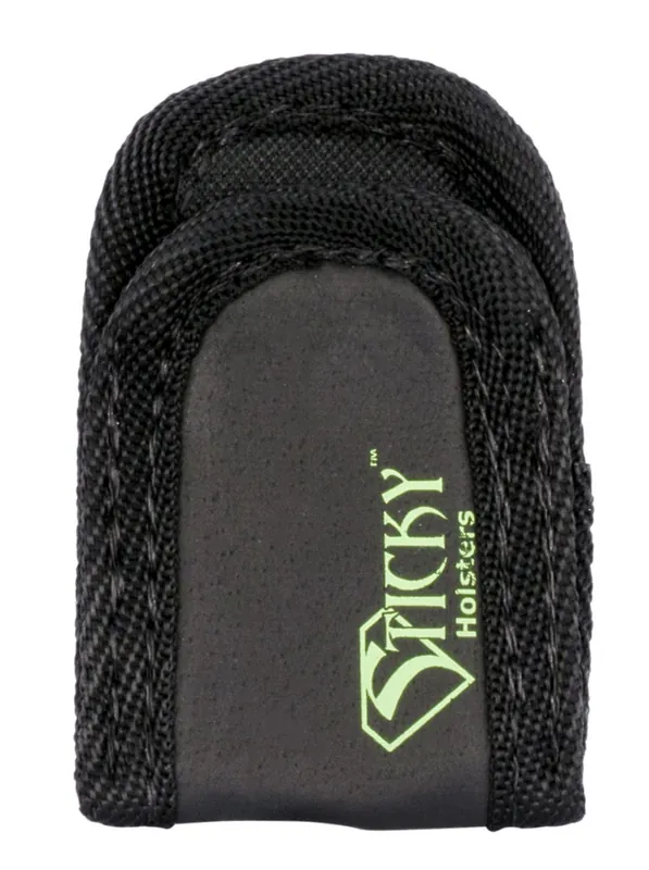 Sale Price - Sticky Holsters Mini Mag Sleeve Single Black w/Green Logo Latex-Free Synthetic Rubber