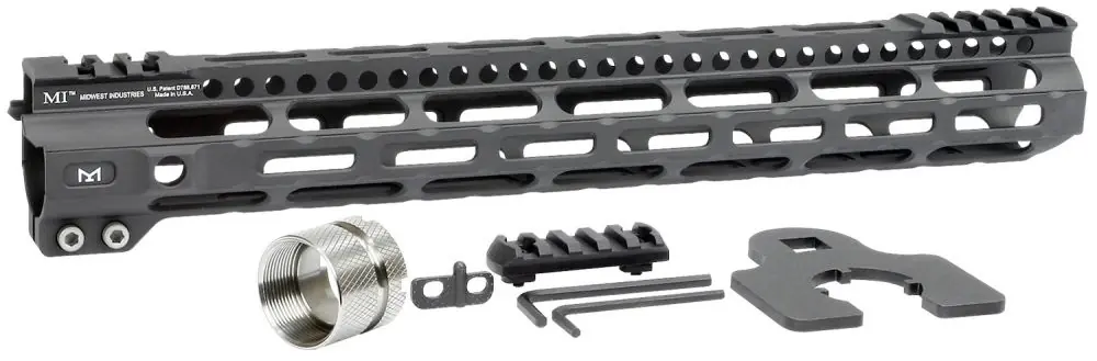 Limited Quantity | Midwest Industries Ultra Lightweight 14" M-LOK Handguard Black Hardcoat Anodized