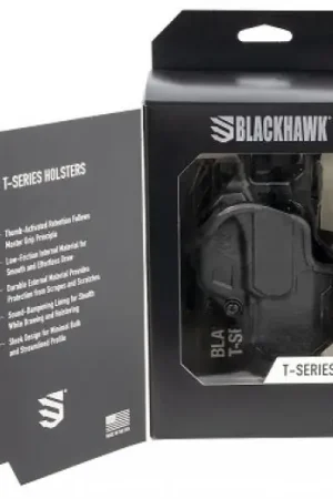 Premium - Blackhawk T-Series L2C Springfield Hellcat Right-Hand Holster Black Matte