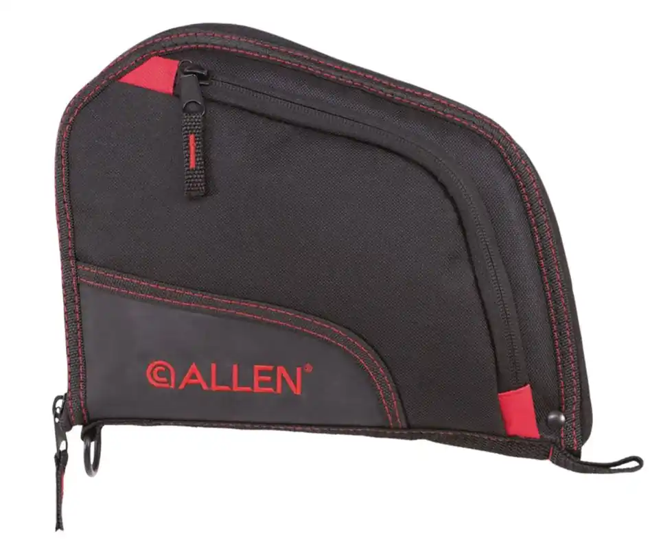 Allen Auto-Fit Handgun Case 9" Black/Red - Clearance Price