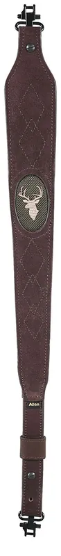Best Seller | Allen Big Game Sling with Swivels 1.75in x 20in Adjustable Brown Suede