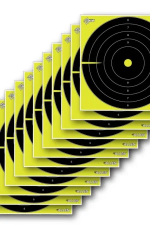 Allen Company EZ Aim Splash Non-Adhesive Paper Target Bullseye Yellow/Black | While Supplies Last