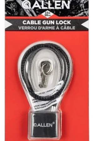 Allen Cable Lock 15 in Black - Limited Stock