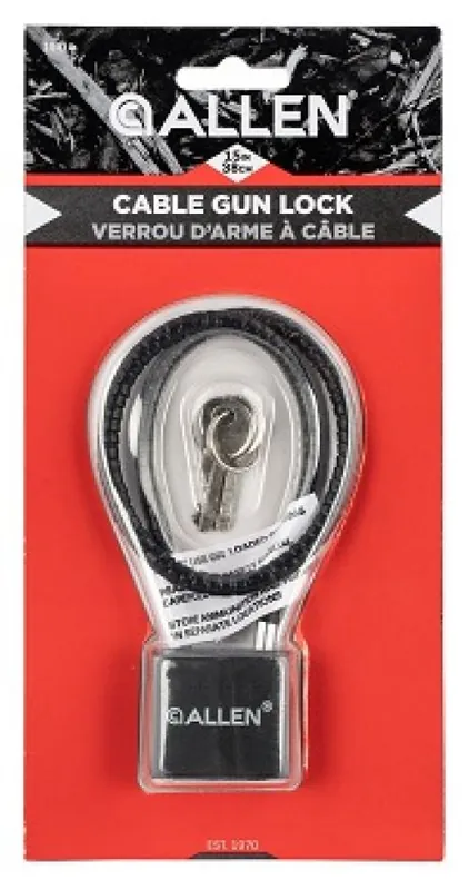 Allen Cable Lock 15 in Black - Limited Stock