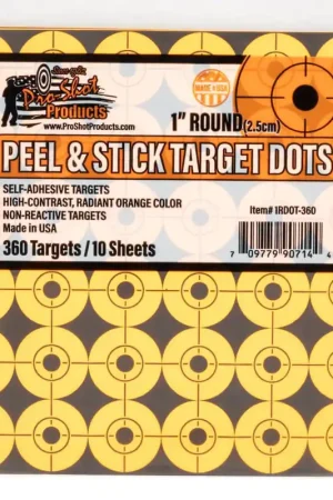 Top Rated | Pro-Shot Products Peel & Stick 1" Orange Target Dots