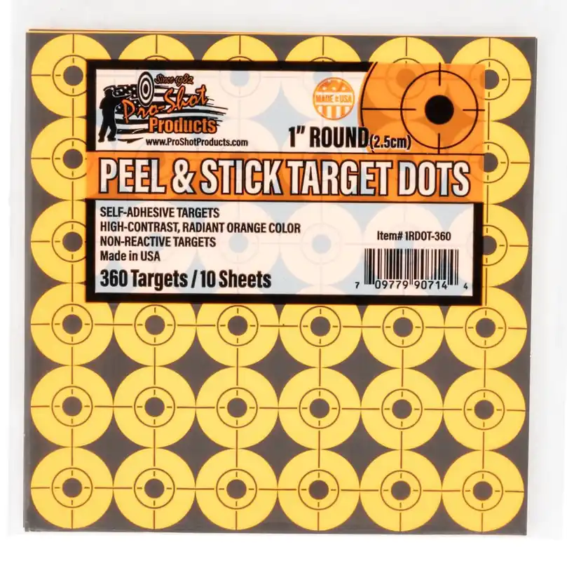 Top Rated | Pro-Shot Products Peel & Stick 1" Orange Target Dots