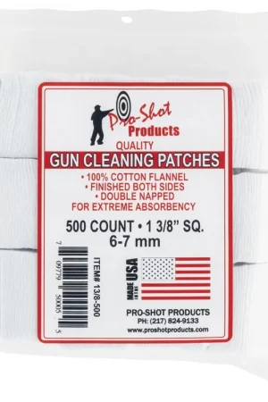 Top Pick | Pro-Shot Products Cleaning Patches 1.38" Cotton