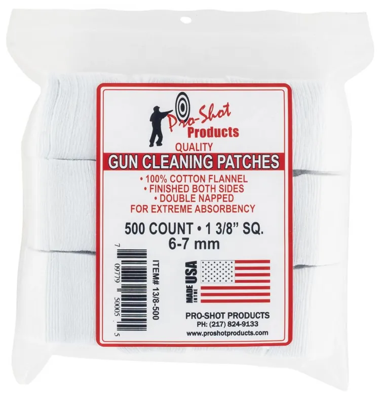 Top Pick | Pro-Shot Products Cleaning Patches 1.38" Cotton