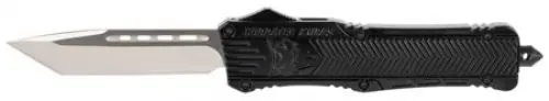 Cobratec CTK-1 Large OTF Knife 3.25in Tanto Plain D2 Steel Black Aluminum Handle | Top Pick