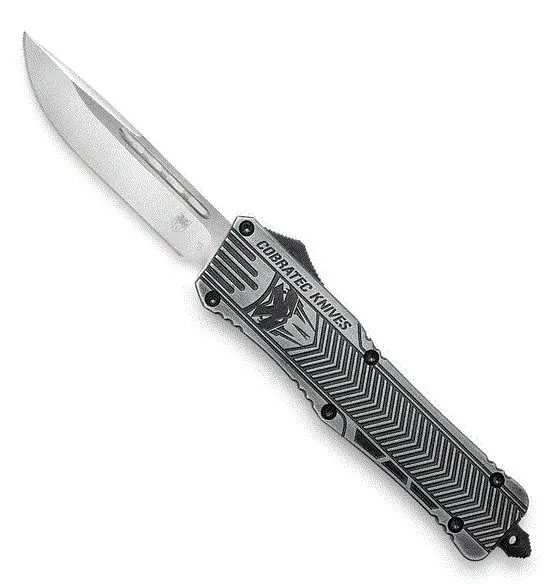 Cobratec Knives CobraTec CTK-1 OTF Automatic 95mm Drop Point Stonewashed | Popular Choice