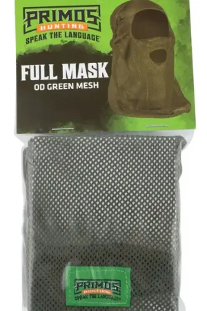 Low Stock - Primos Hunting Mesh Full Mask OD Green