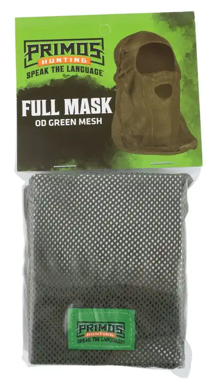 Low Stock - Primos Hunting Mesh Full Mask OD Green