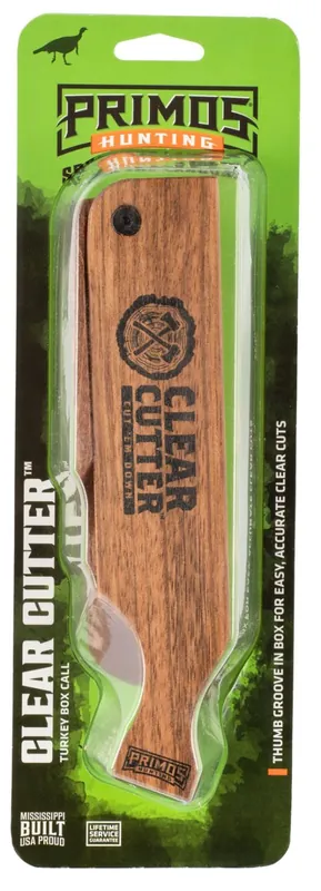 Primos Hunting Clearcut Wild Turkey Hand Wood Grain Box Call - Order Direct