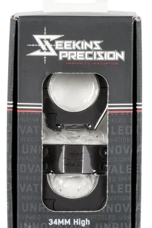 Factory Price | Seekins Precision 34mm Picatinny Scope Rings AR High Black Anodized