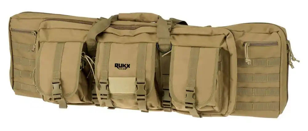 Rukx Gear Tactical Double Gun 37 inch Tan | Save More