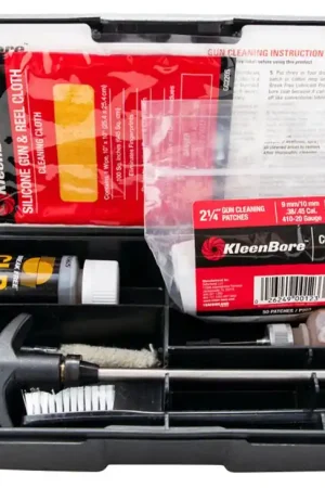 Kleen-Bore Tactical/Police Handgun Cleaning Kit 9mm/.38/.357 Bronze Nylon - Low Stock