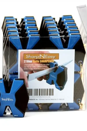 AccuSharp SharpNEasy 2-Step Fine, Coarse Ceramic Stone Sharpener Black/Blue | Buy Online