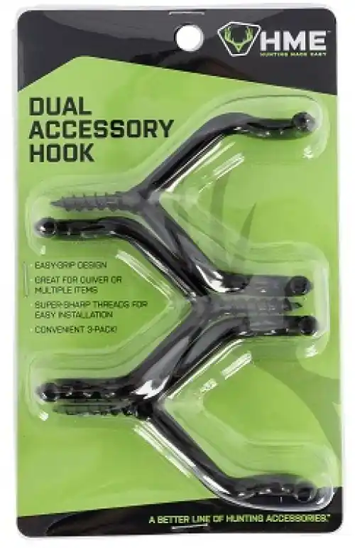 Bargain - HME Accessory Hook Dual 3 Pack Dual Brown