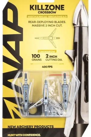 Save More - NAP Killzone Crossbow Broadhead 3 Pack 100 Grain