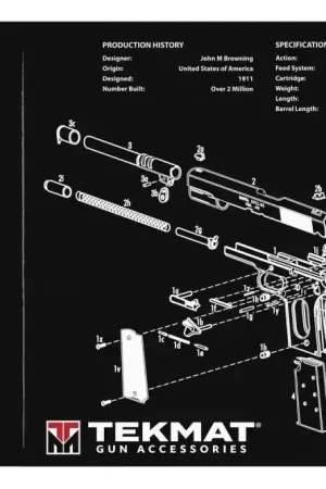 Popular Choice - TekMat Original Cleaning Mat 1911 Parts Diagram