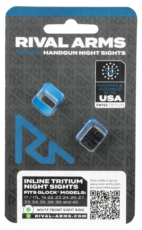 Rival Arms RA4B231G Glock MOS Green/White Tritium Handgun Sights - New Release