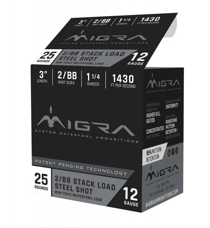 Migra Ammunition Custom Waterfowl Steel Ammo 12 Gauge - Factory Direct