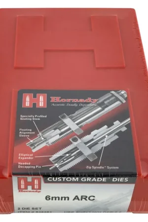 Hornady Custom Grade Series III 2 Die Set 6mm ARC - Top Rated