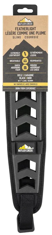 Butler Creek Featherlight 3in x 22-36in Black Foam Rifle Sling | Premium