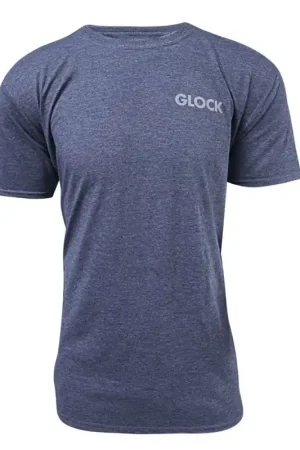 Exclusive Offer - Glock American Flag Heather Navy 2XL Short Sleeve