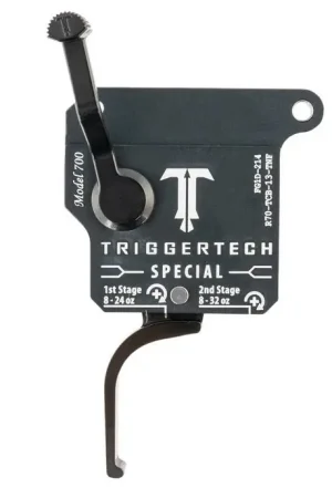 Reliable Choice - TriggerTech Special Remington 700 Clone Two-Stage Trigger PVD Straight Shoe Matte Gray/Black